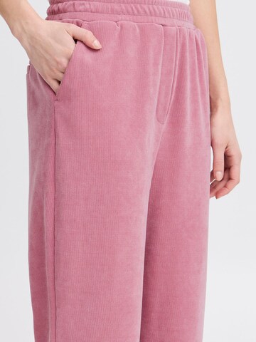 ICHI - regular Pantalón 'IHKATE CORDUROY PA' en rosa