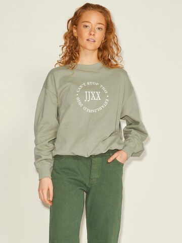JJXX Sweatshirt 'BEATRICE' i grön: framsida