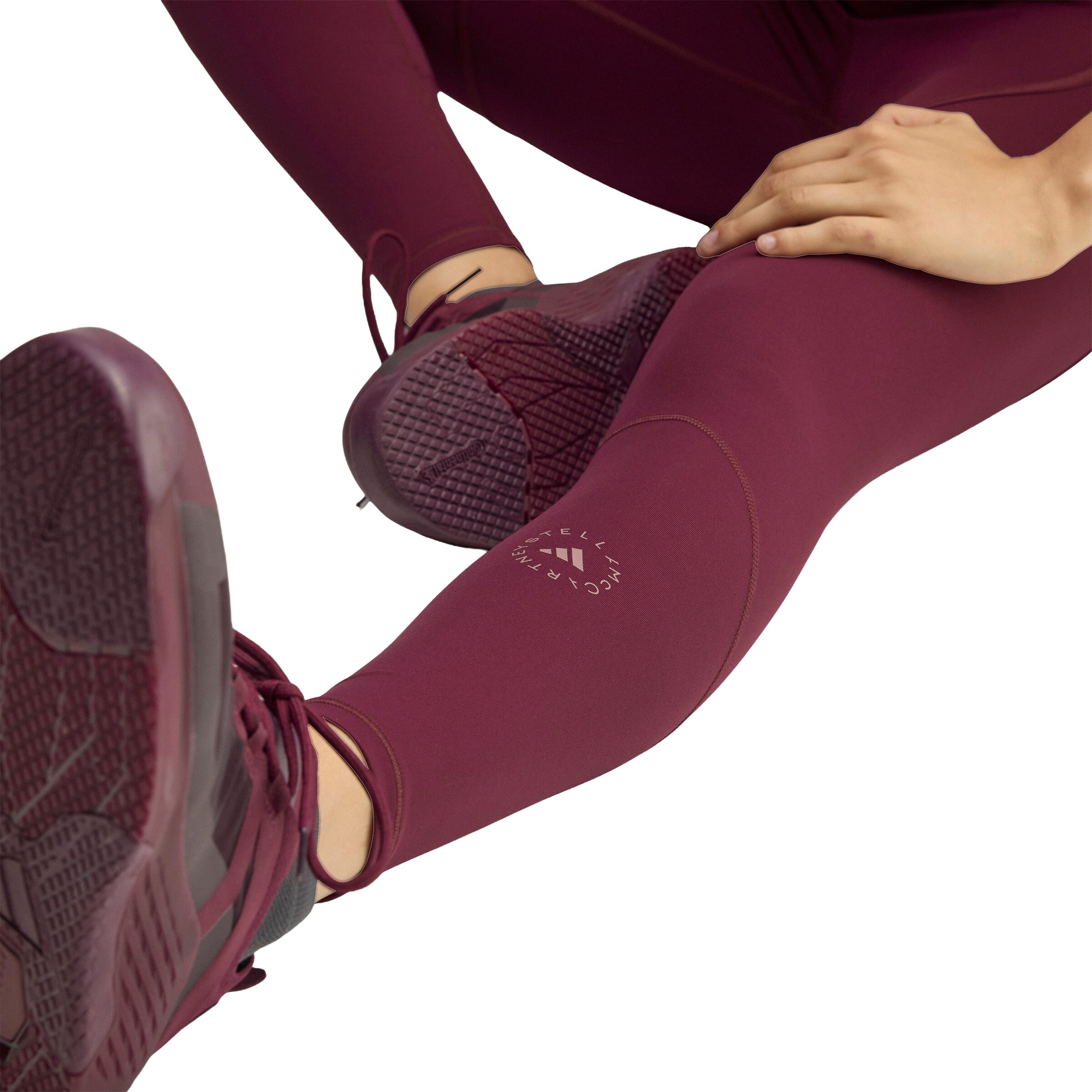 Skinny Pantaloni sportivi di ADIDAS BY STELLA MCCARTNEY in rosso