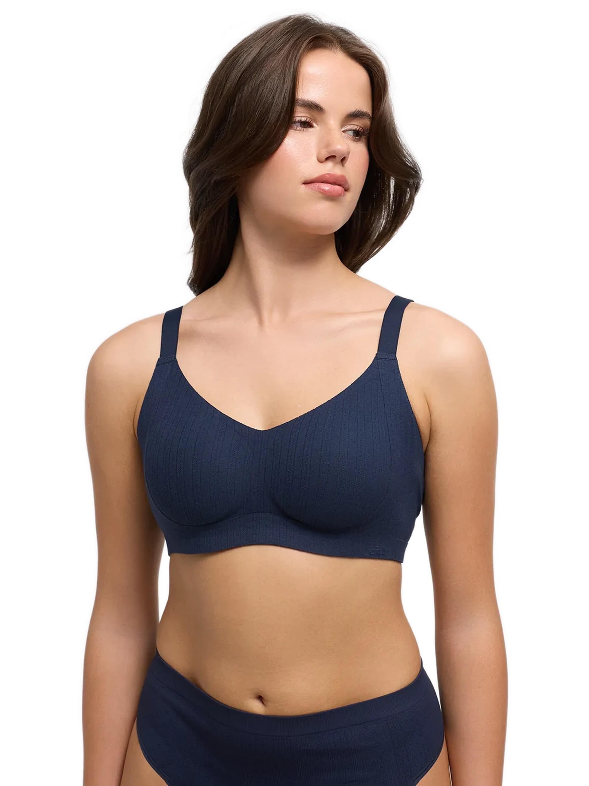 cfab Push-up BH 'Jaquard Seamless Compact Push-Up BH' in Blauw