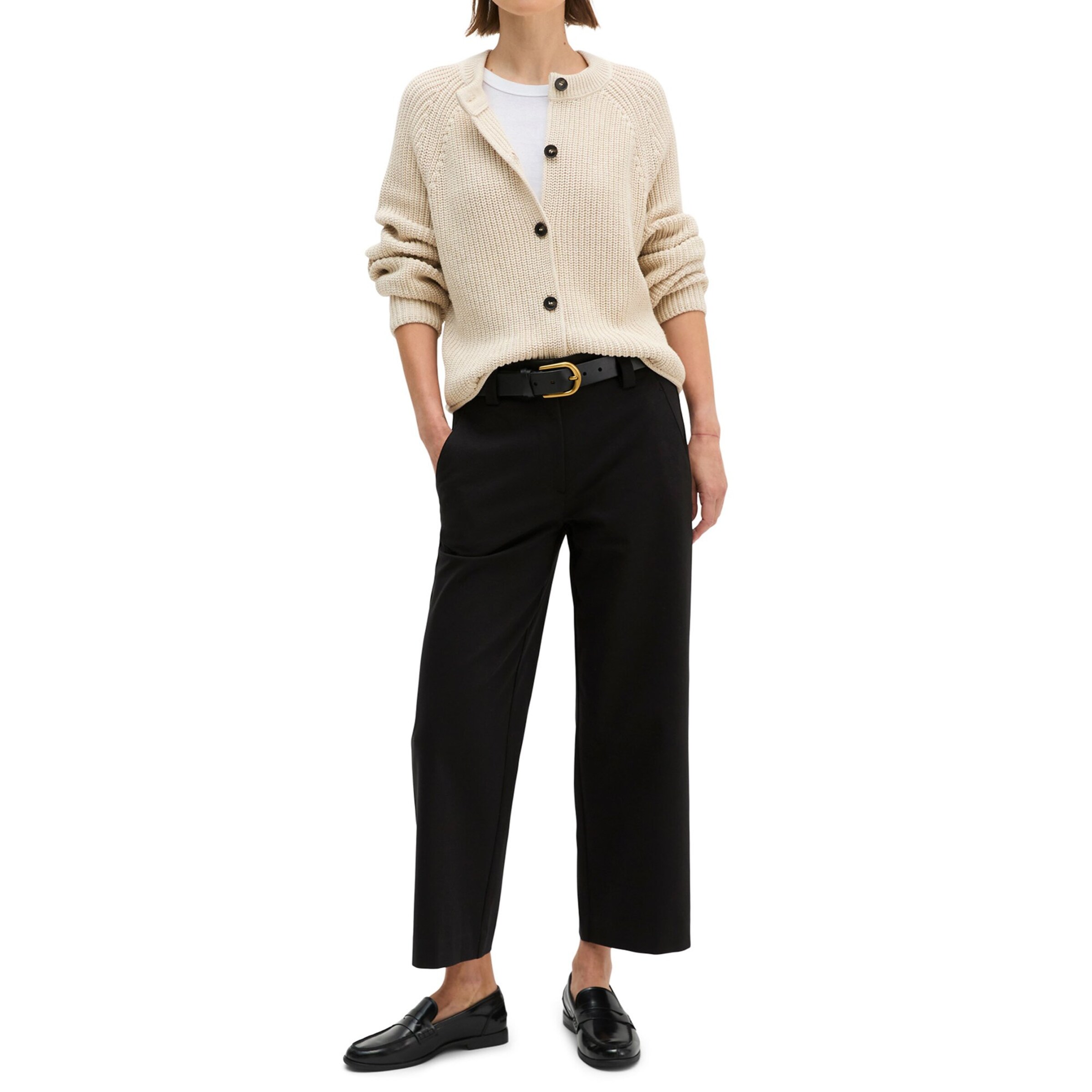 Marc O'Polo Gebreid vest in Beige