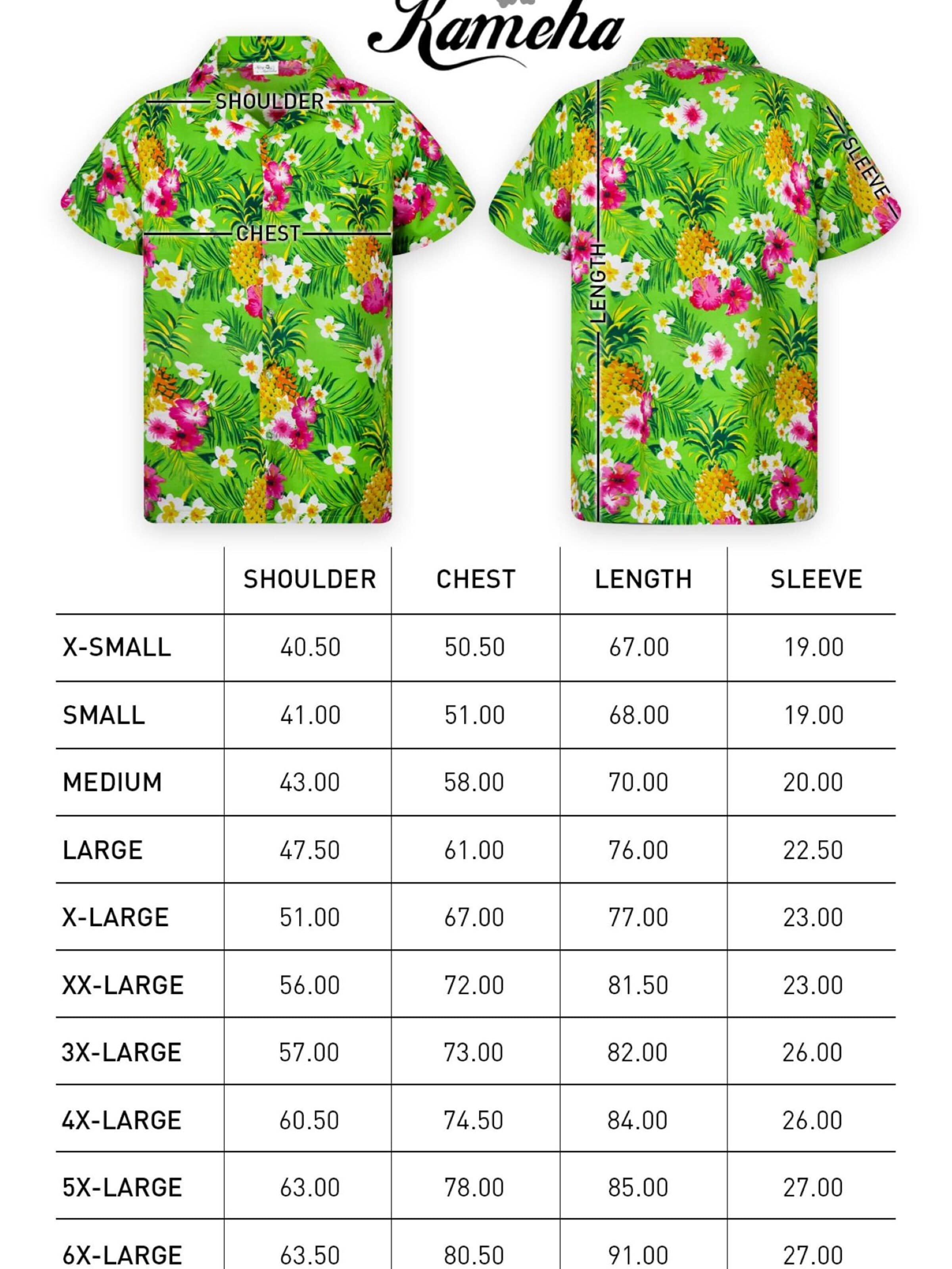 King Kameha Shirt 'Pineapple Flowers' in Groen