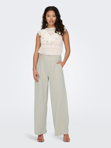 JDY Wide leg Pants 'Geggo' in Grey