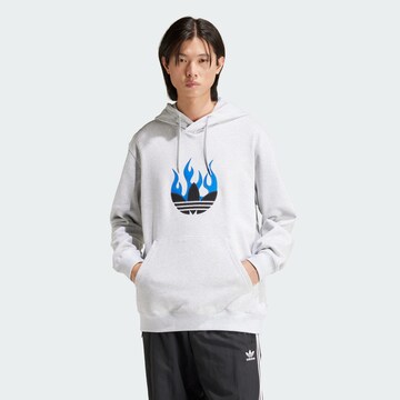 ADIDAS ORIGINALS Sweatshirt ' Flames ' in Grijs: voorkant