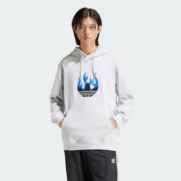 ADIDAS ORIGINALS Sweatshirt ' Flames ' i grå: framsida