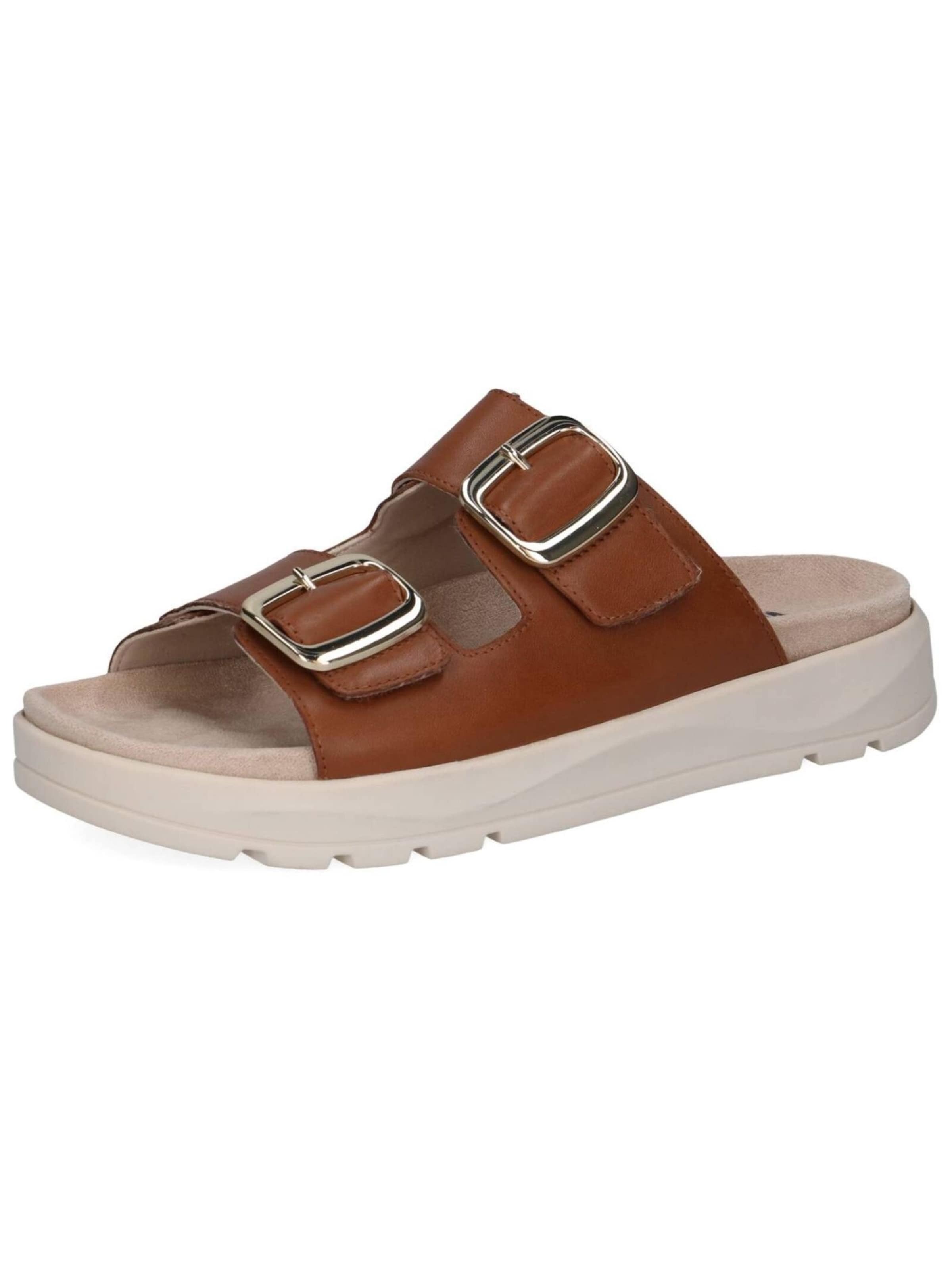 CAPRICE Pantolette in Beige: Vorderseite