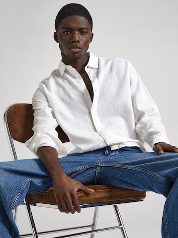 Pepe Jeans Regular Fit Hemd 'PAYTTON' in Weiß
