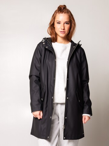 America Today Raincoat in Black: front