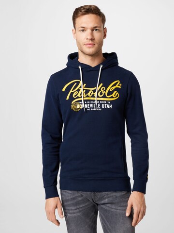 Petrol Industries Sweatshirt in Blue: front