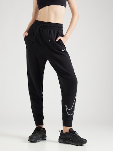 Effilé Pantalon de sport 'ONE PRO' NIKE en noir : devant