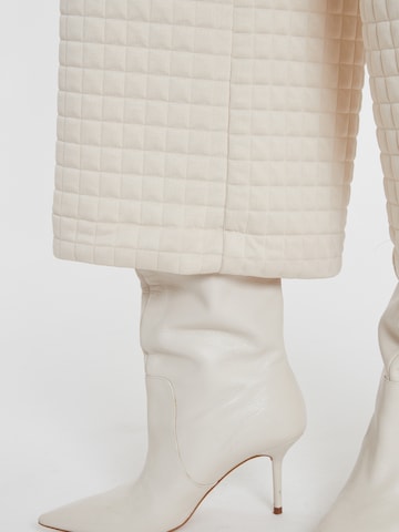 Ana Alcazar Wide leg Trousers ' Savony ' in White
