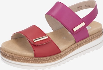 Sandales REMONTE en rose : devant