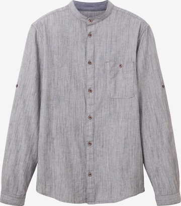 Coupe regular Chemise TOM TAILOR en bleu : devant