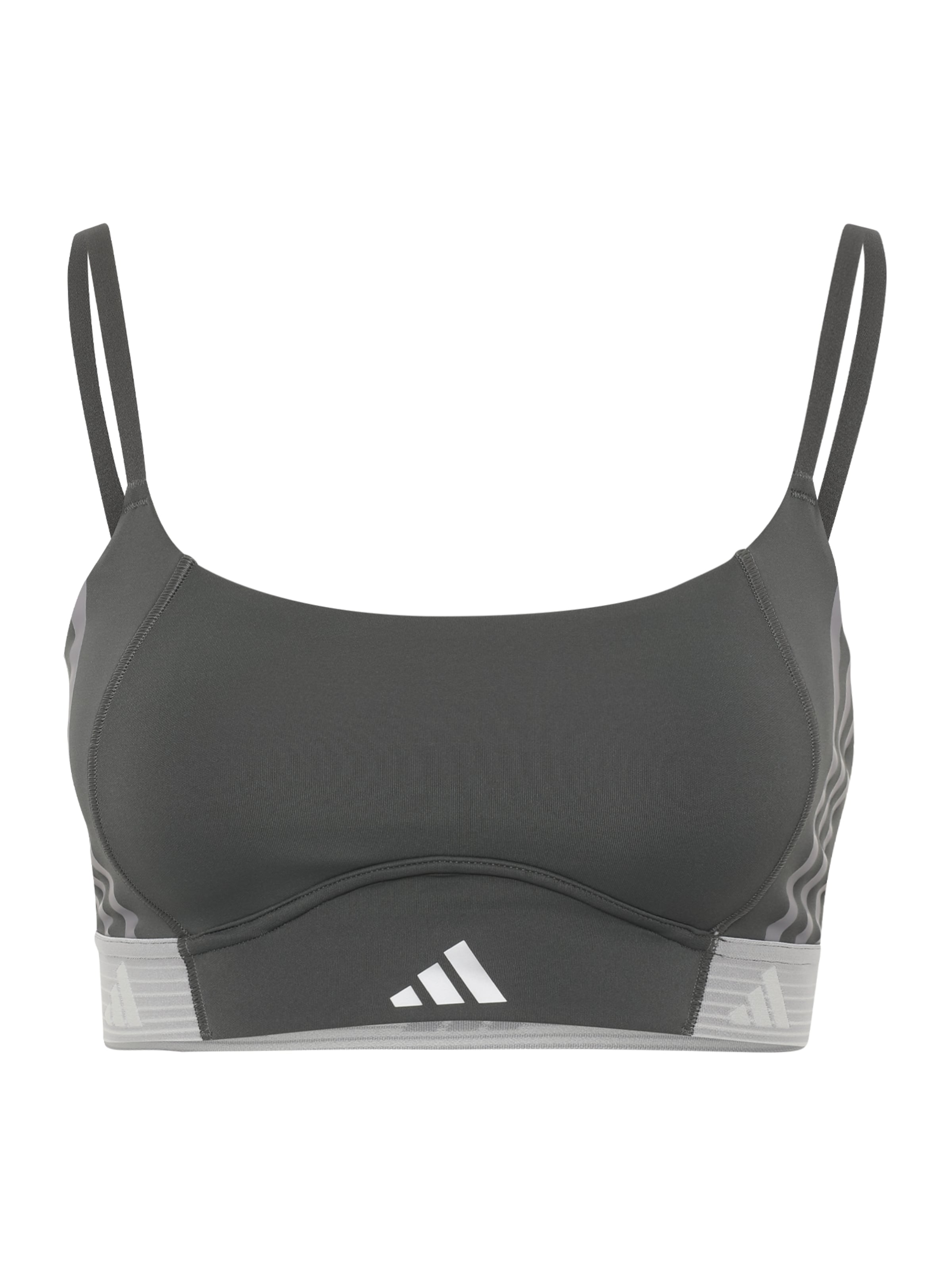 ADIDAS PERFORMANCE Bustier Sportmelltartók 'Hyperglam' - szürke: elől