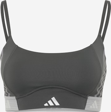 Soutien-gorge de sport 'Hyperglam' ADIDAS PERFORMANCE en gris : devant