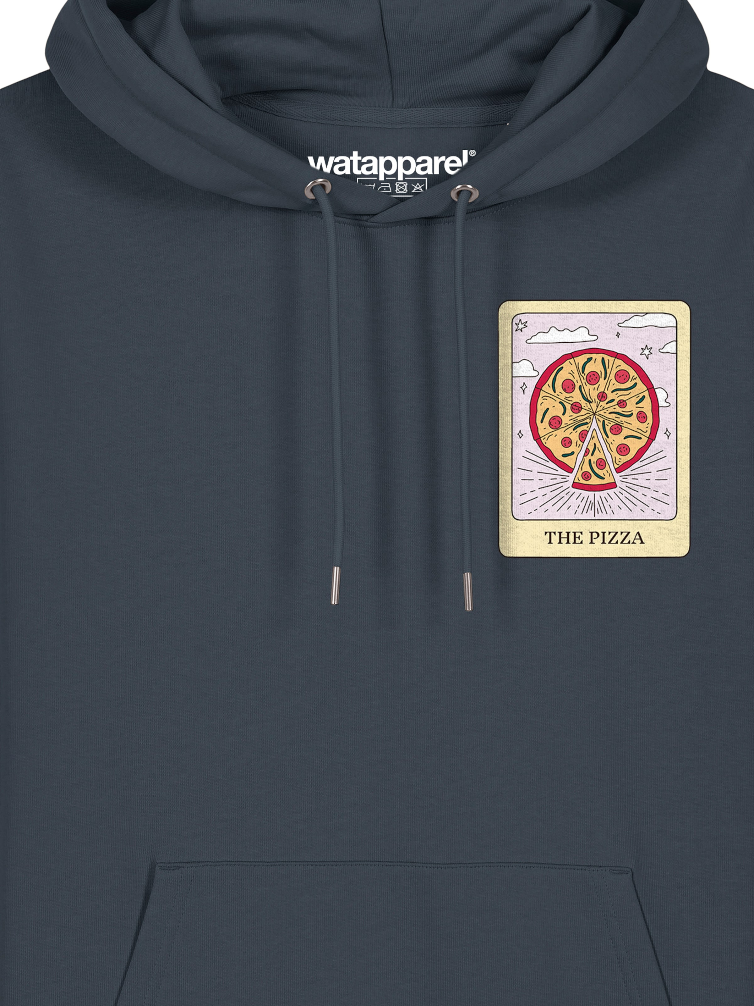 Watapparel Sweatshirt ' Tarot The Pizza ' in Grijs
