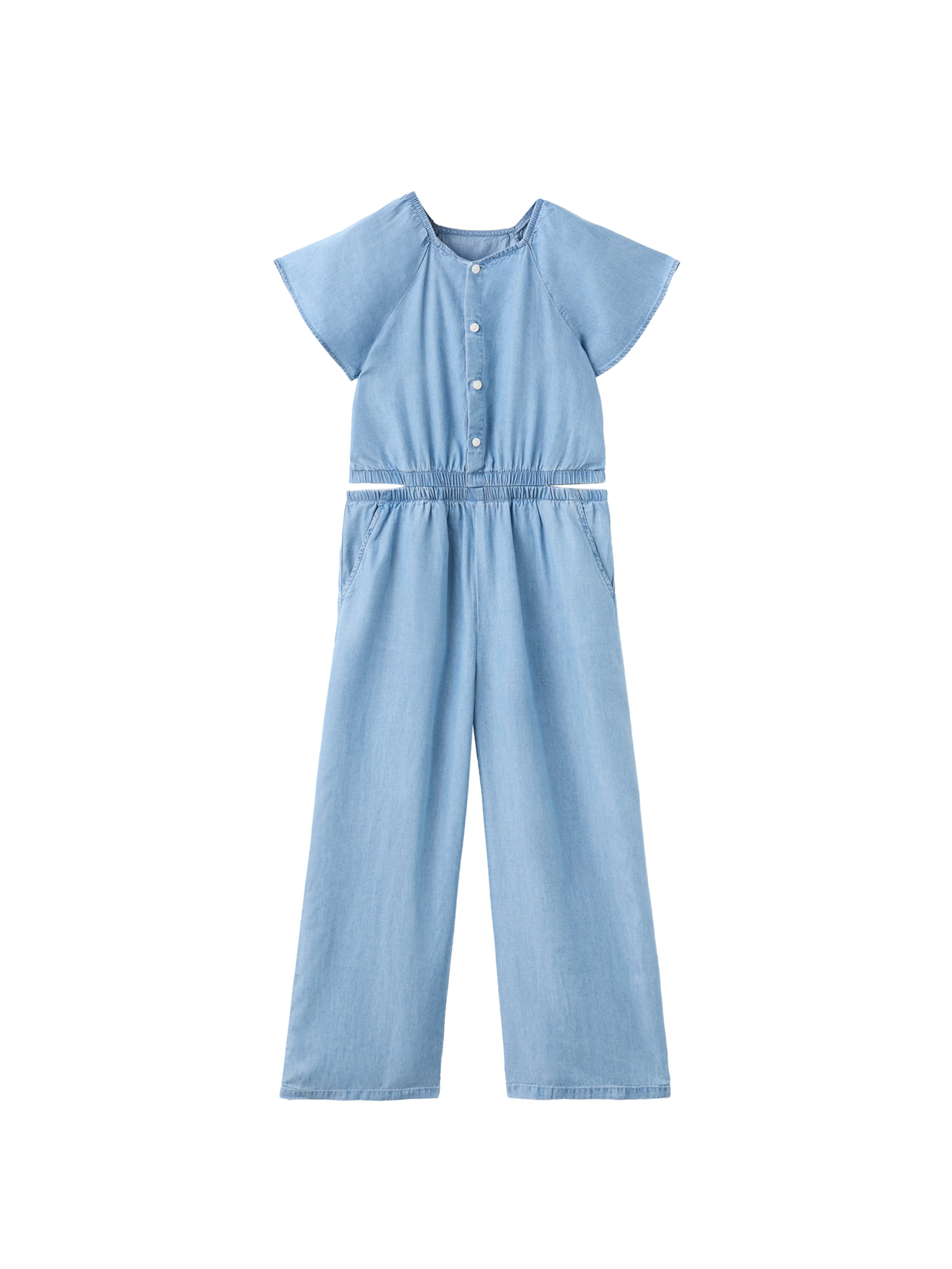 MANGO KIDS Dungarees 'Eva' in Blue: front