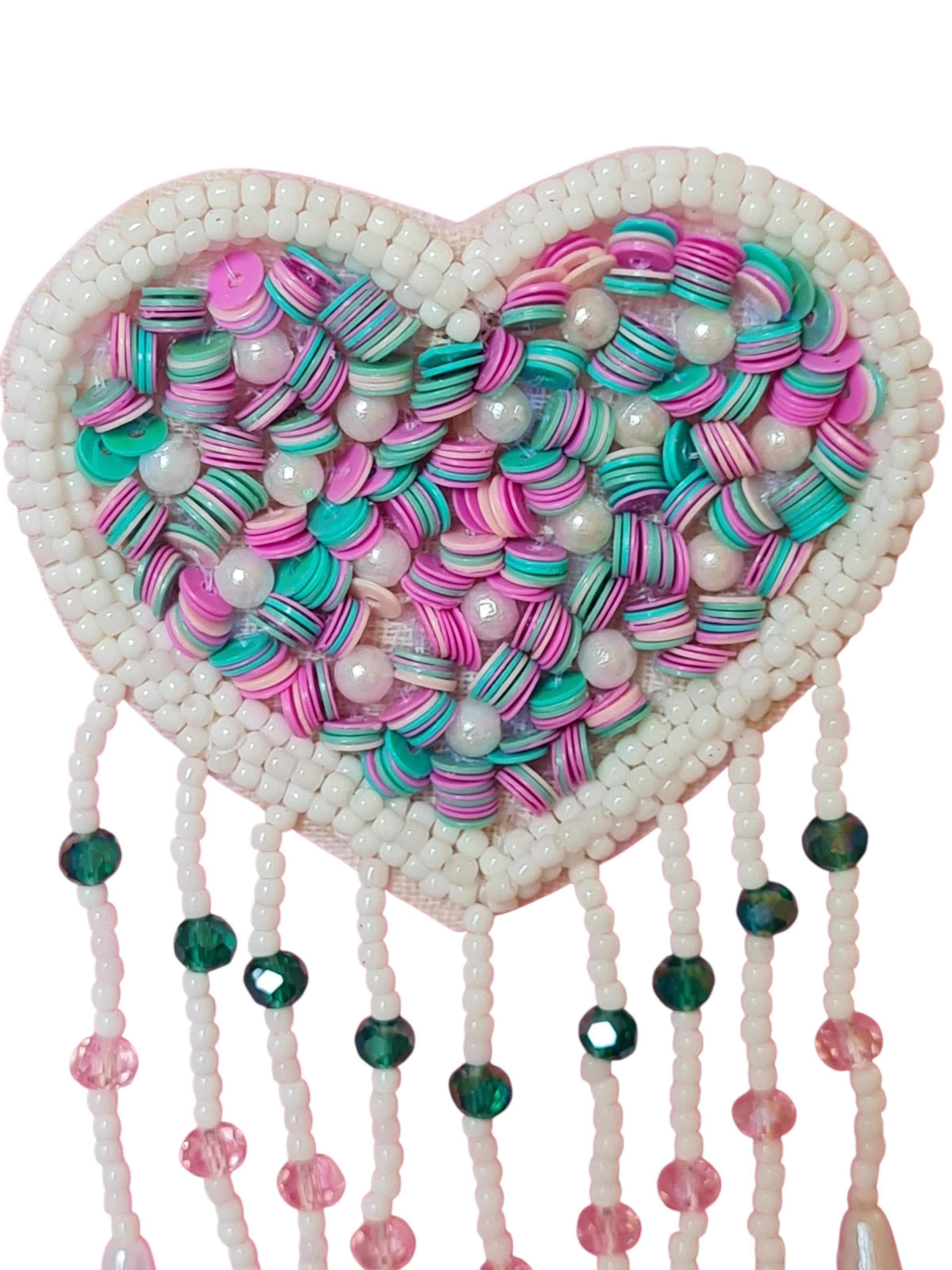 PfauGermany Earrings 'Heart Beat' in White