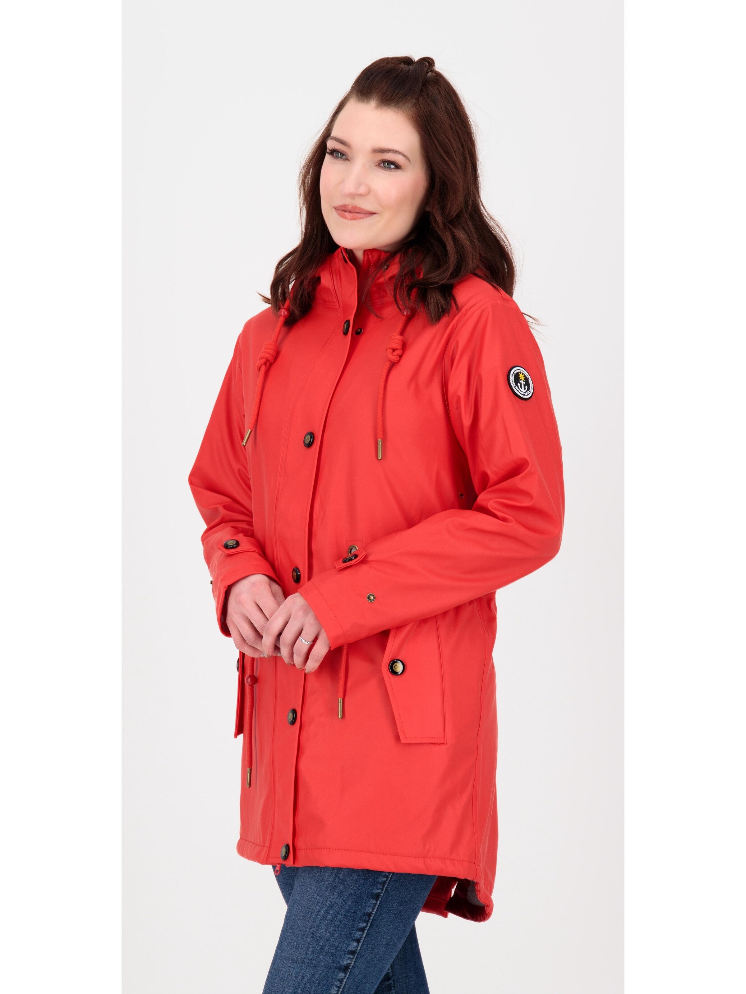 ankerglut Raincoat 'Friesennerz ankergluttraum WMN' in Red