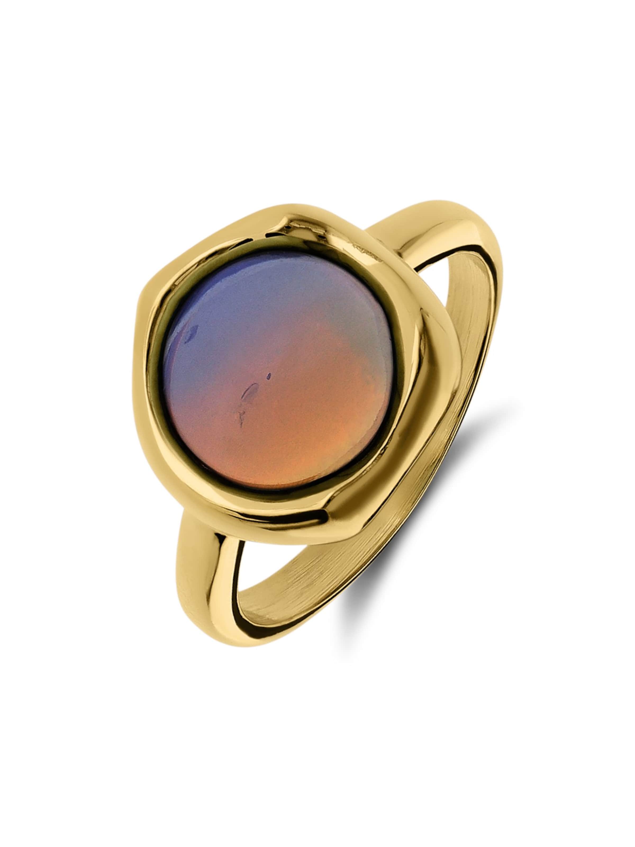 Lucardi Ring in Gold: Vorderseite