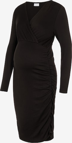 Robe 'Pilar' MAMALICIOUS en noir : devant