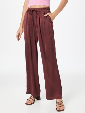 Soft Rebels Loosefit Broek 'Harlow' in Bruin: voorkant