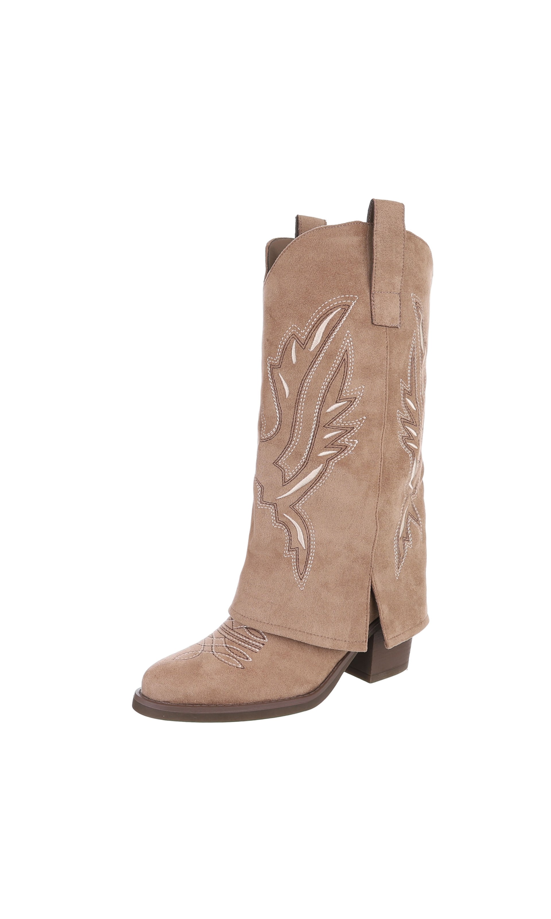 Ital-Design Cowboy Boots ' Western- & Bikerstiefel ' in Brown: front