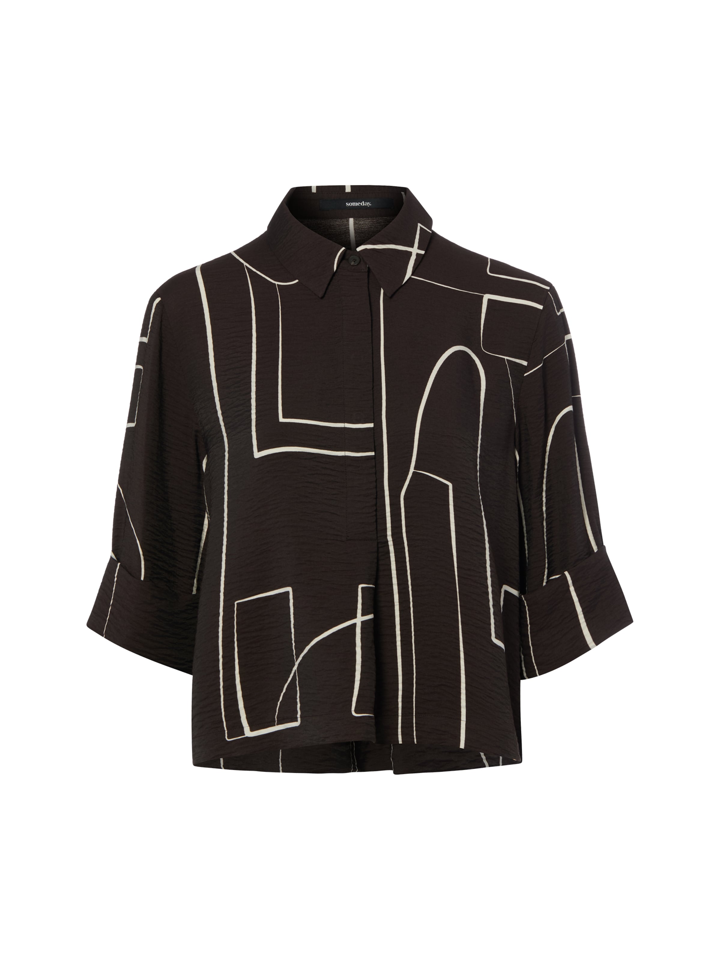 Someday Blouse 'Zesane' in Bruin: voorkant