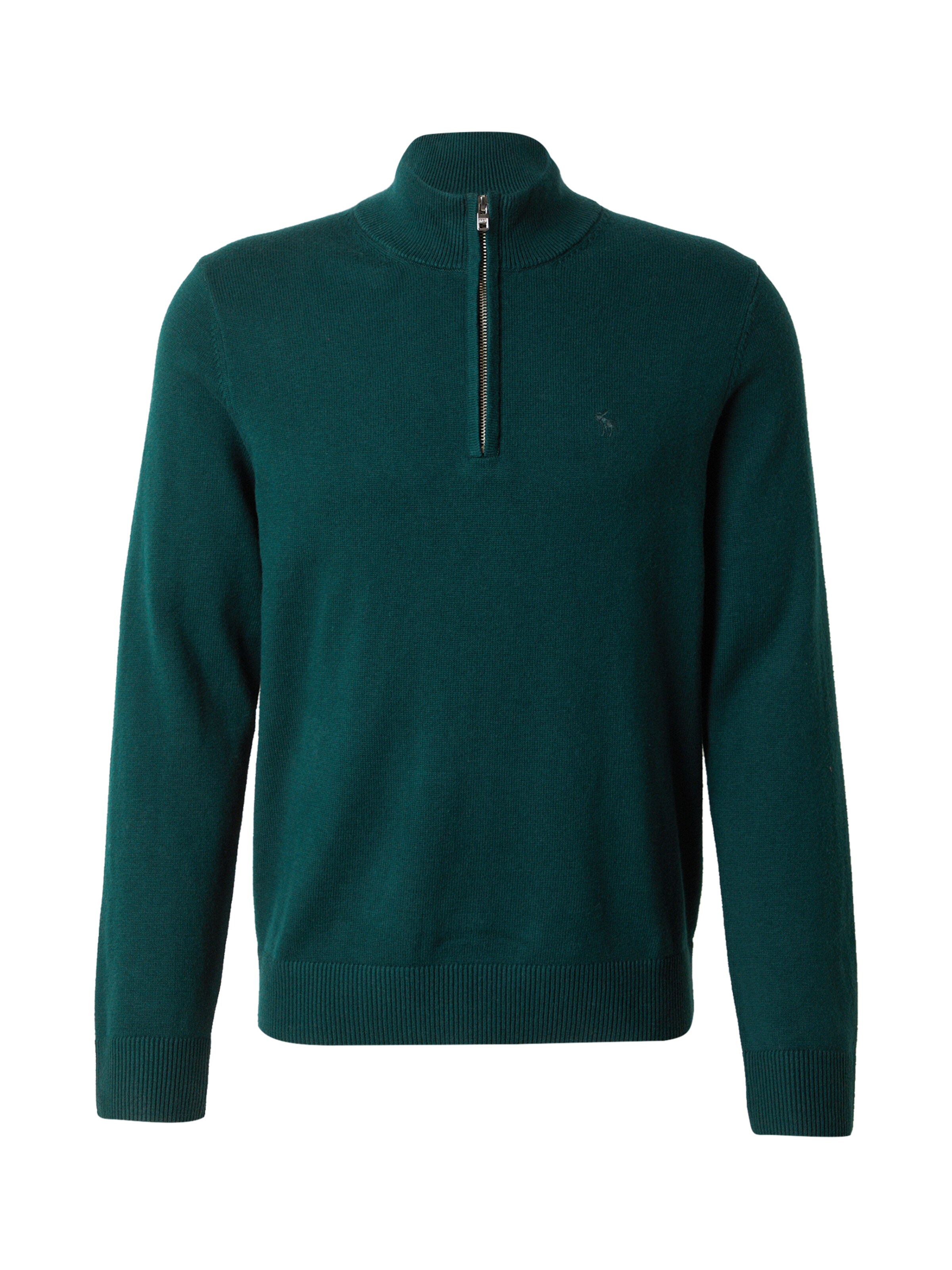 Pulover de la Abercrombie & Fitch pe verde: față