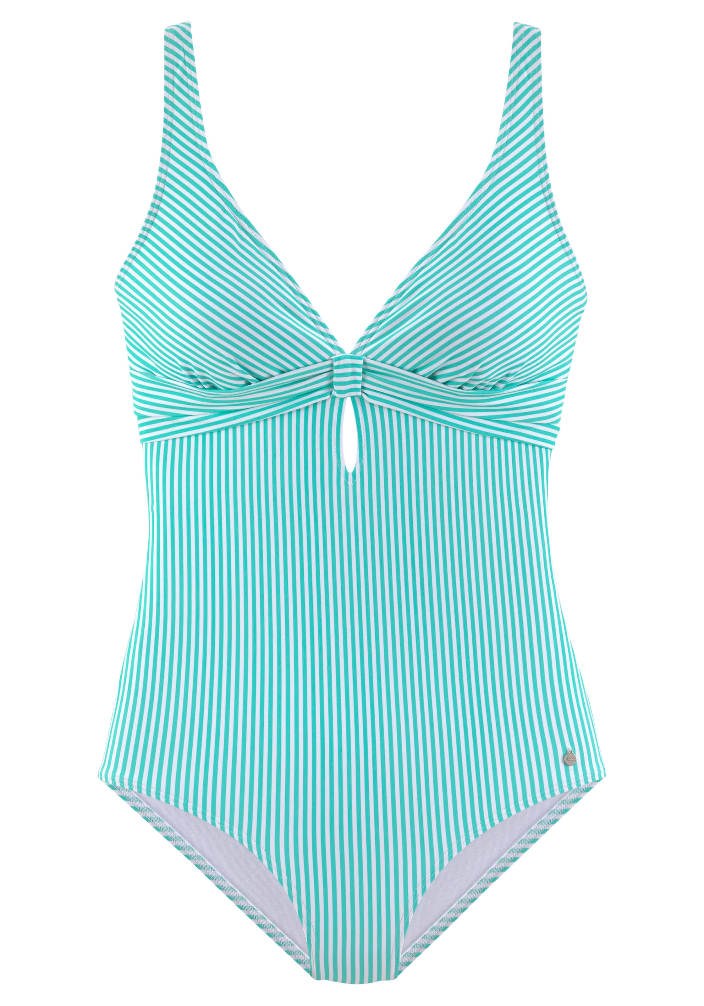 s.Oliver Jednodielne plavky - Zelená: predná strana