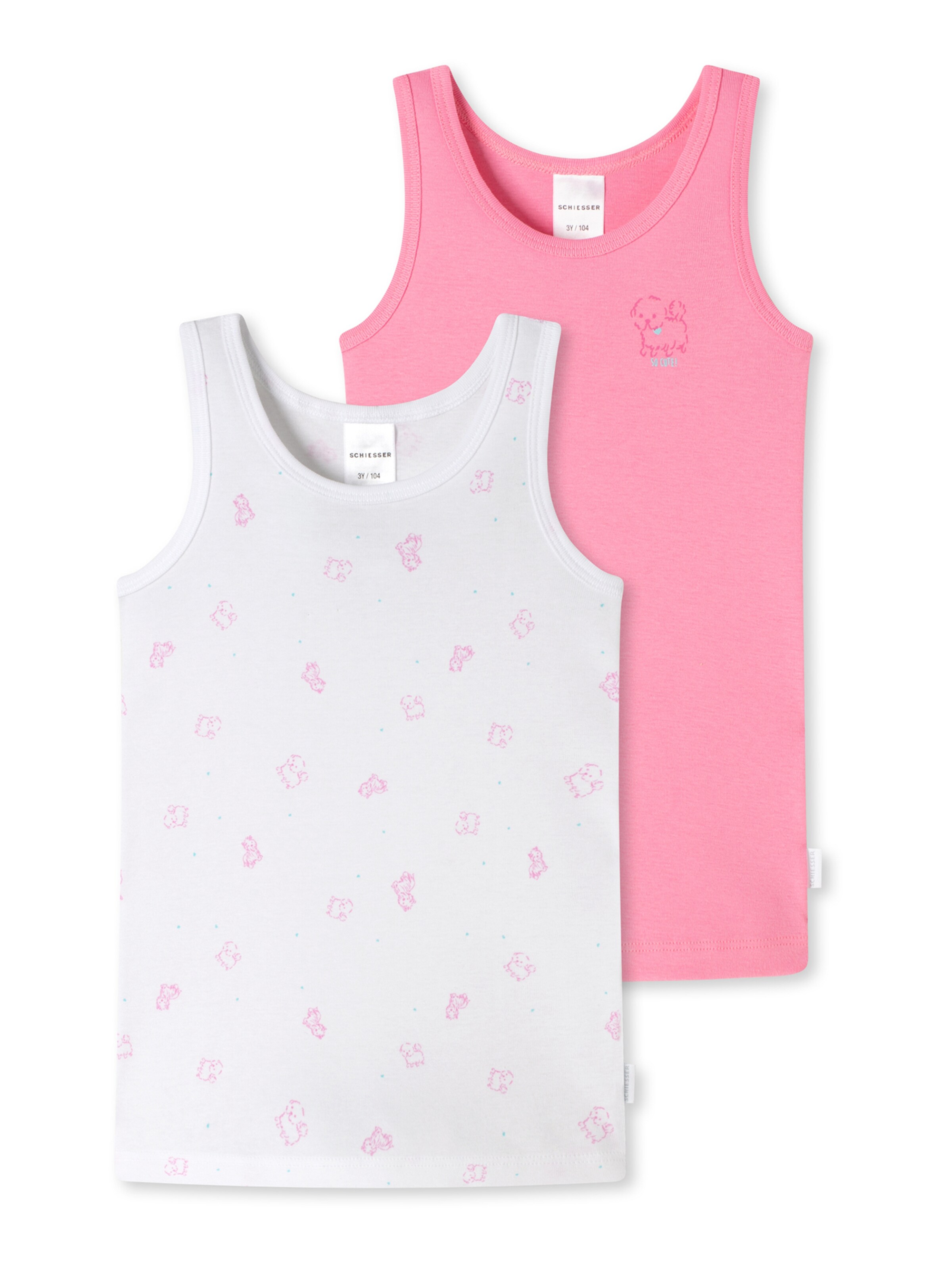 SCHIESSER Undershirt in Pink: front