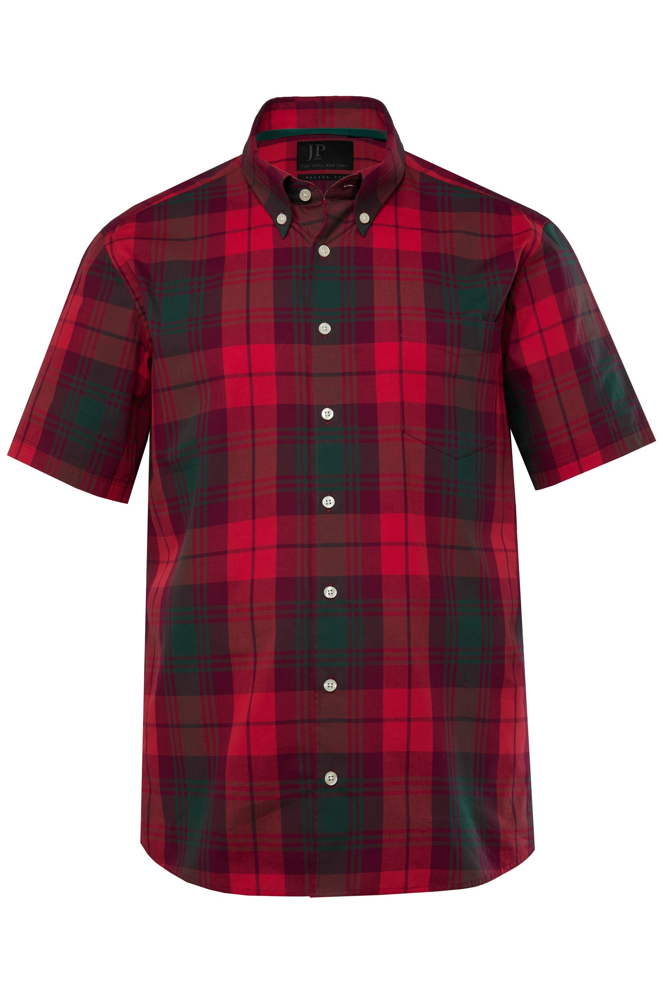 JP1880 Regular fit Overhemd in Rood: voorkant