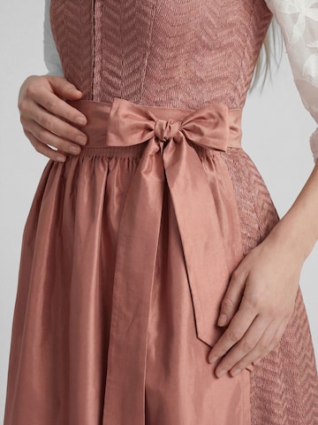 SPIETH & WENSKY Dirndl 'Kenia' in Midilänge in Rot