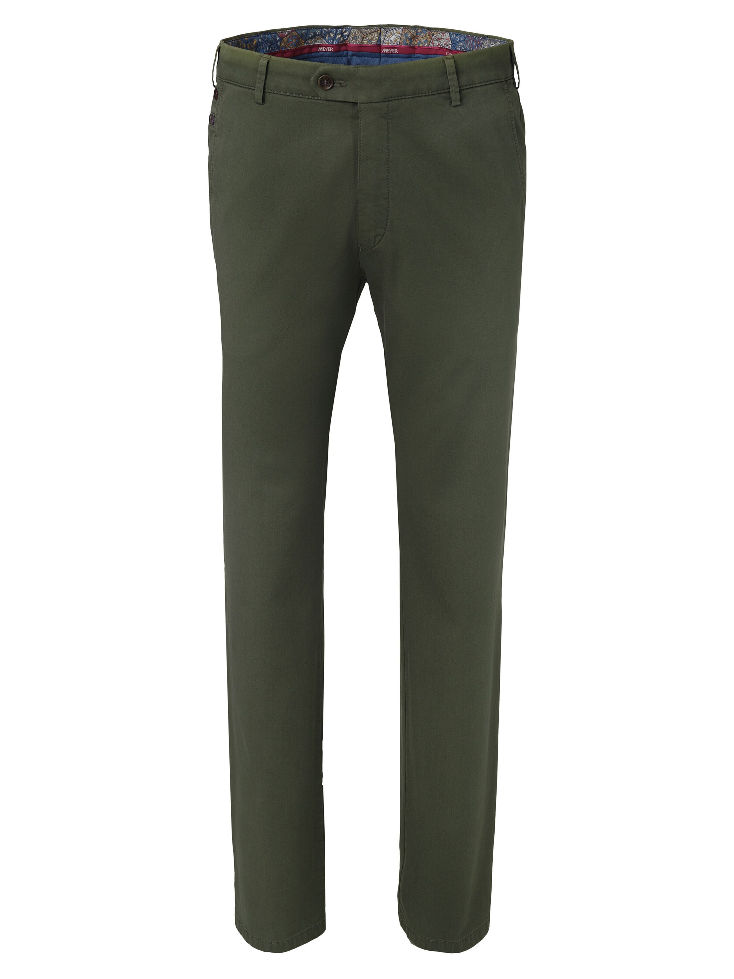 MEYER Chino 'Monaco 2-5625' in 29-30/Regular in de kleur Olijfgroen, Productweergave