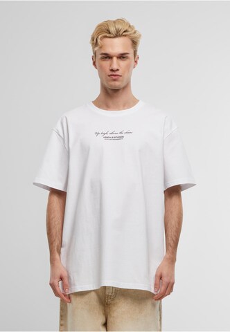 MT Upscale T-Shirt 'Paperbird' in Weiß