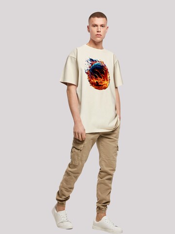T-Shirt 'Basketball Collection' F4NT4STIC en beige