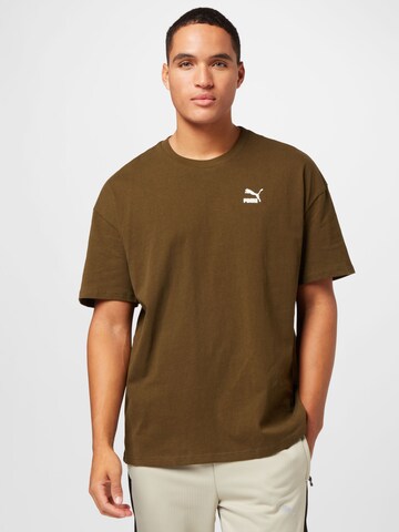 PUMA - Camiseta en verde: frente