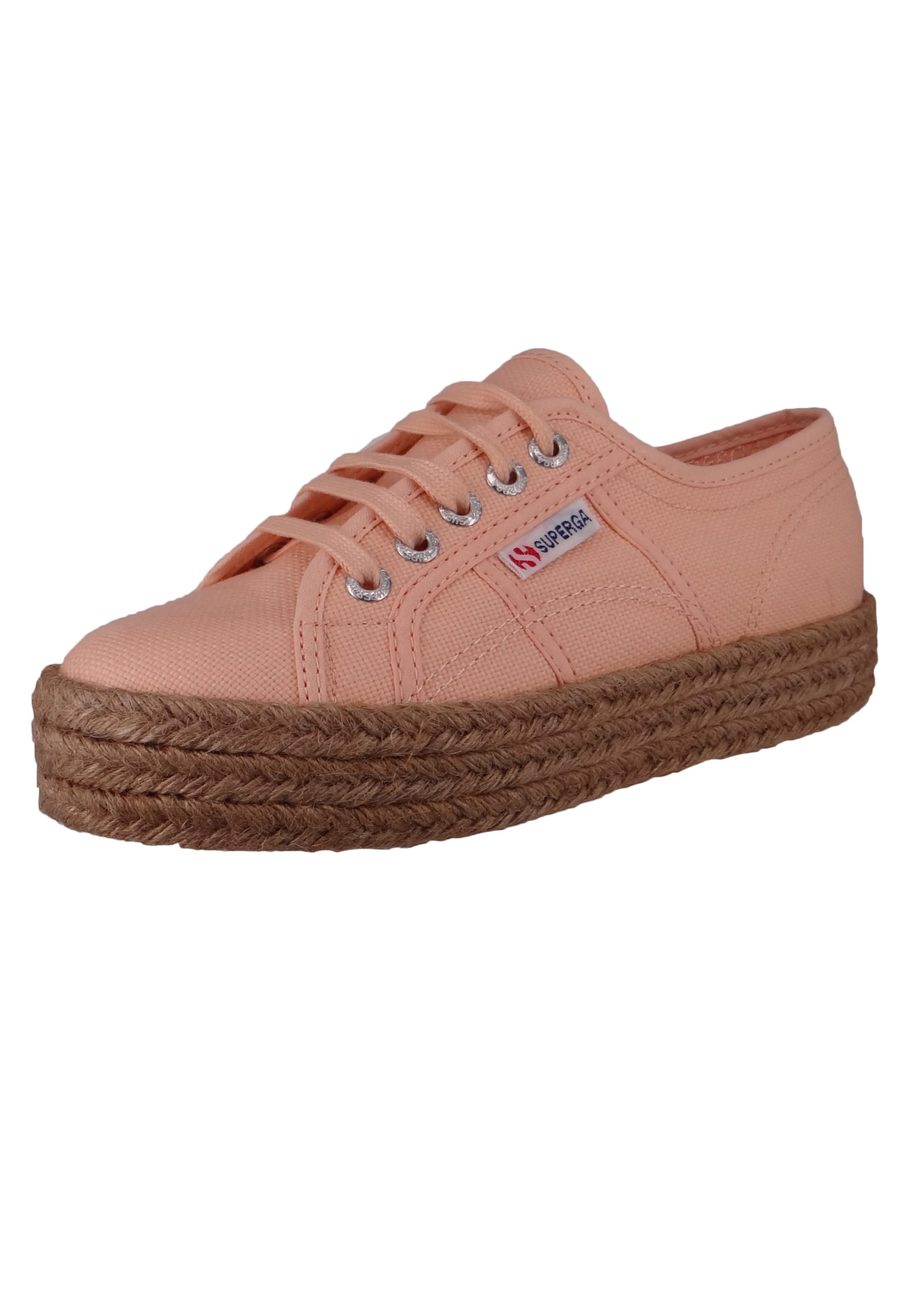 Baskets basses SUPERGA en rose : devant