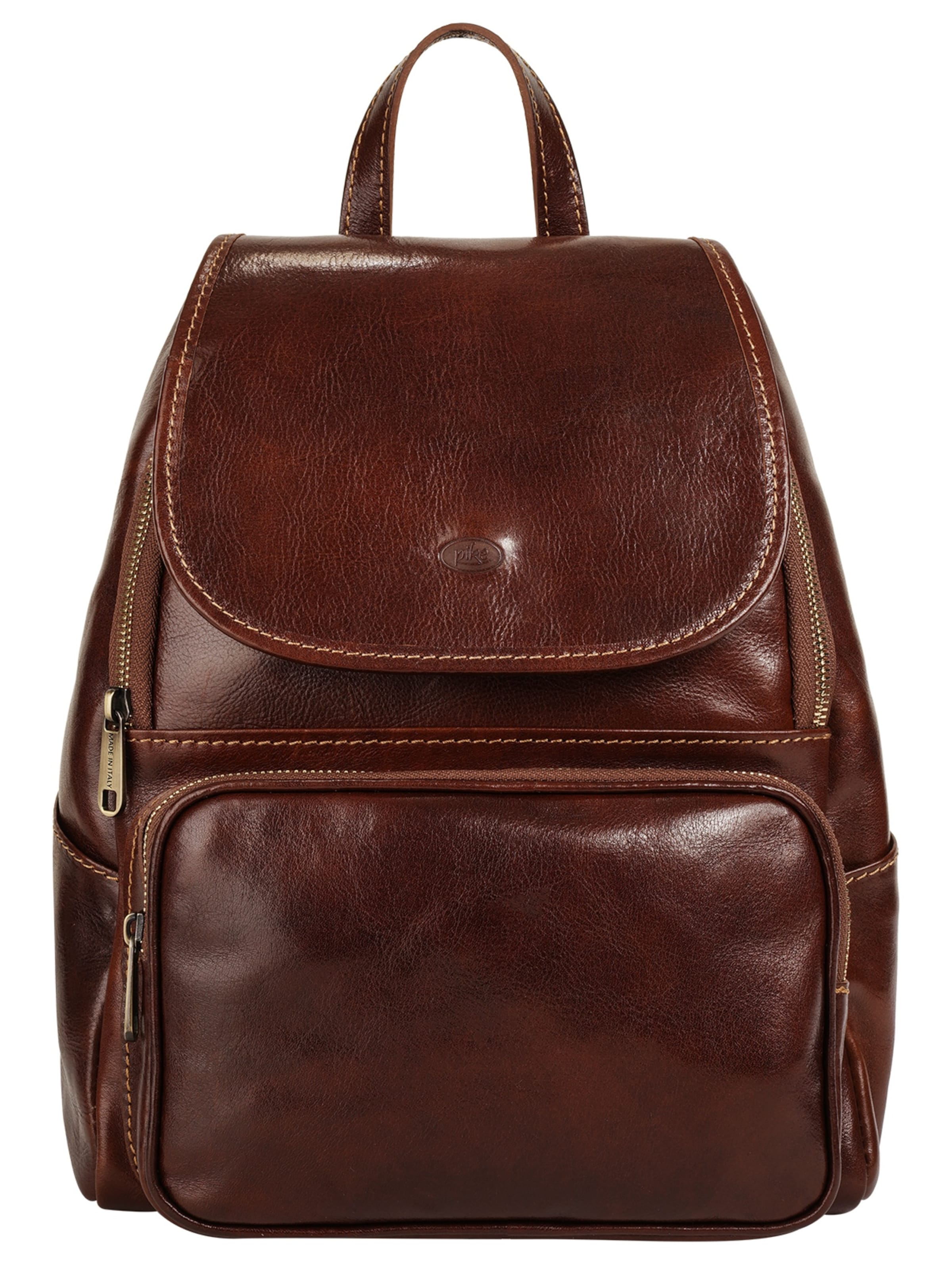 Sac à dos piké en marron : devant