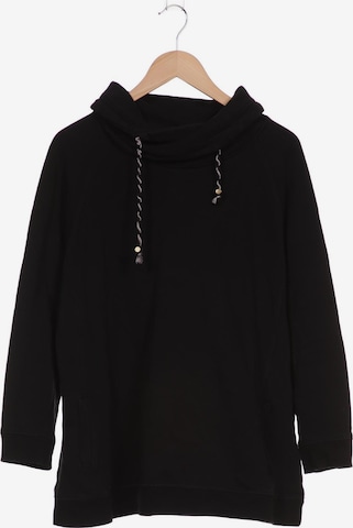 Ulla Popken Sweatshirt & Zip-Up Hoodie in XXXL in Black: front