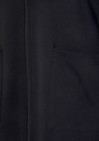 LASCANA Zip-Up Hoodie in Black