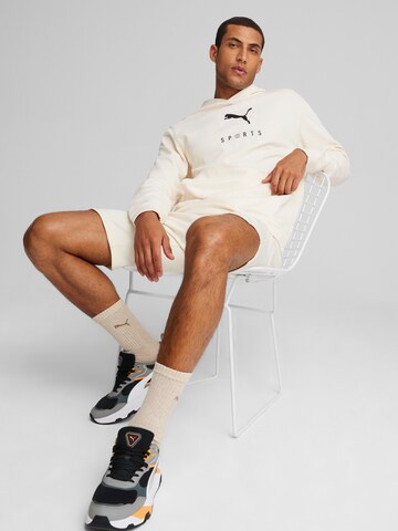 PUMA Athletic Sweatshirt in Beige