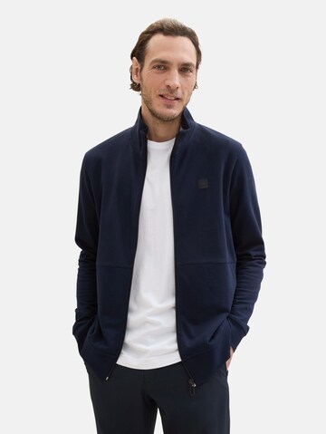 TOM TAILOR Sweatjacke in Blau