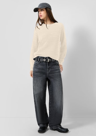QS - Jersey en beige