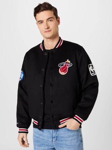 Mitchell & Ness Prehodna jakna | črna barva: sprednja stran