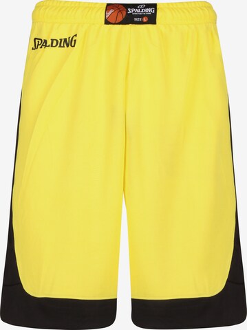 SPALDING Workout Pants 'Hustle' in Yellow: front