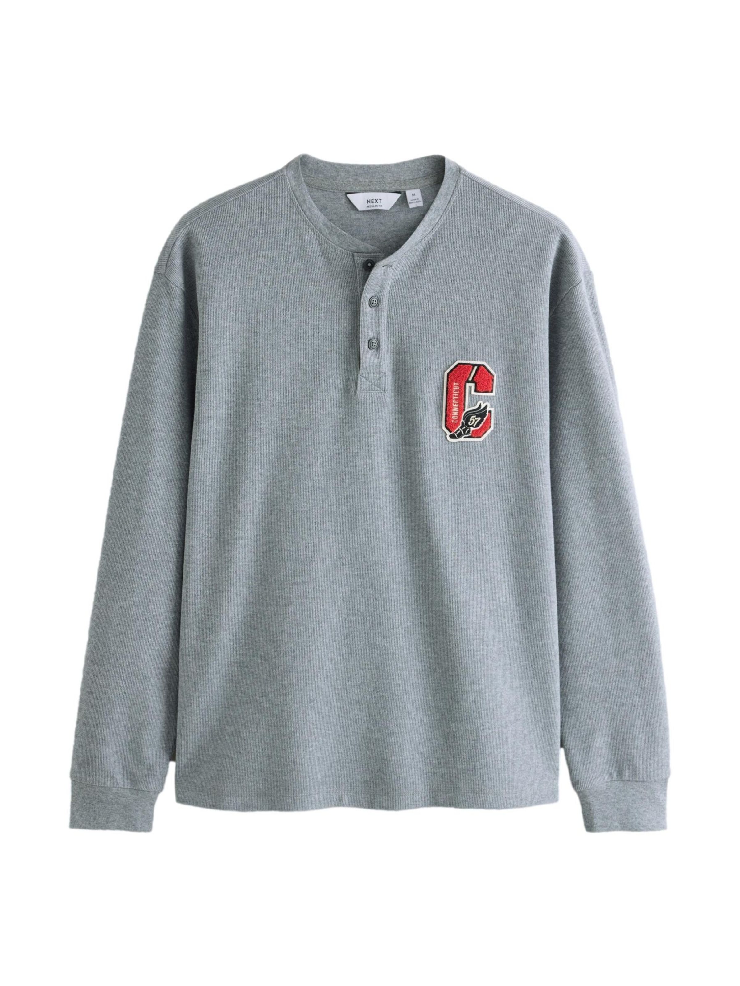 T-Shirt Next en gris : devant