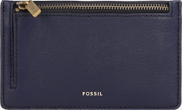 FOSSIL Key Ring 'Logan' in Blue: front