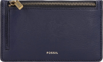 FOSSIL Sleutelhanger 'Logan' in Blauw: voorkant