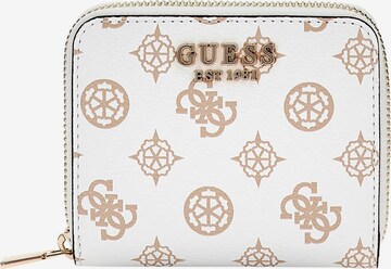 Portamonete 'Laurel' di GUESS in bianco: frontale